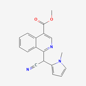 methyl 1-[cyano(1-methyl-1H-pyrrol-2-yl)methyl]-4-isoquinolinecarboxylate