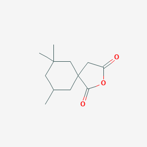 molecular formula C12H18O3 B3137558 7,7,9-Trimethyl-2-oxaspiro[4.5]decane-1,3-dione CAS No. 439108-18-6