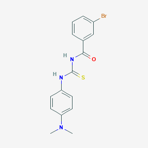molecular formula C16H16BrN3OS B313757 3-bromo-N-[[4-(dimethylamino)phenyl]carbamothioyl]benzamide CAS No. 6394-07-6