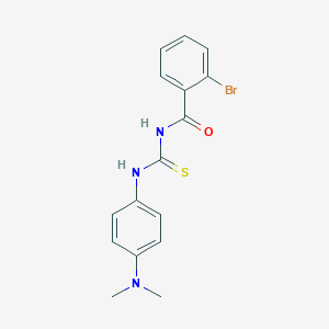 molecular formula C16H16BrN3OS B313758 2-bromo-N-{[4-(dimethylamino)phenyl]carbamothioyl}benzamide 