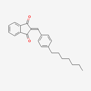 2-[(4-heptylphenyl)methylene]-1H-indene-1,3(2H)-dione