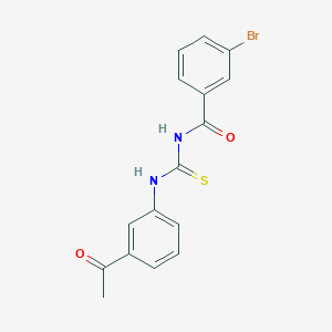 molecular formula C16H13BrN2O2S B313762 N-[(3-acetylphenyl)carbamothioyl]-3-bromobenzamide 