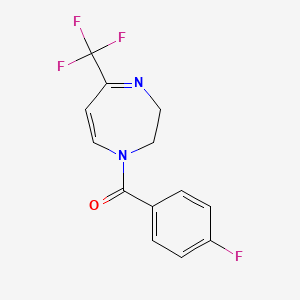 (4-fluorophenyl)[5-(trifluoromethyl)-2,3-dihydro-1H-1,4-diazepin-1-yl]methanone