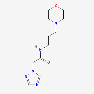 molecular formula C11H19N5O2 B3137633 N-(3-吗啉丙基)-2-(1H-1,2,4-三唑-1-基)乙酰胺 CAS No. 439110-53-9