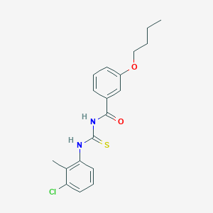 molecular formula C19H21ClN2O2S B313765 3-butoxy-N-[(3-chloro-2-methylphenyl)carbamothioyl]benzamide 
