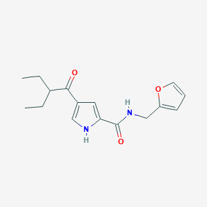 molecular formula C16H20N2O3 B3137689 4-(2-ethylbutanoyl)-N-(2-furylmethyl)-1H-pyrrole-2-carboxamide CAS No. 439112-09-1