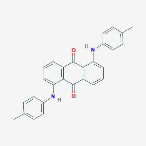 molecular formula C28H22N2O2 B031377 1,5-二-p-甲苯胺基蒽醌 CAS No. 82-20-2