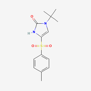 1-(tert-butyl)-4-[(4-methylphenyl)sulfonyl]-1,3-dihydro-2H-imidazol-2-one
