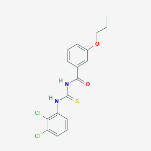 molecular formula C17H16Cl2N2O2S B313773 N-[(2,3-dichlorophenyl)carbamothioyl]-3-propoxybenzamide 