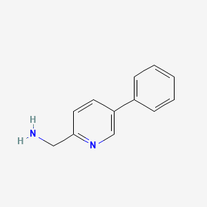 molecular formula C12H12N2 B3137782 (5-Phenylpyridin-2-yl)methanamine CAS No. 441055-98-7