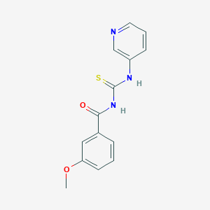 molecular formula C14H13N3O2S B313782 N-(3-methoxybenzoyl)-N'-(3-pyridinyl)thiourea 