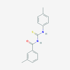 molecular formula C16H16N2OS B313785 3-methyl-N-[(4-methylphenyl)carbamothioyl]benzamide 