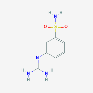 molecular formula C7H10N4O2S B3137852 3-Guanidinobenzenesulfonamide CAS No. 4431-64-5