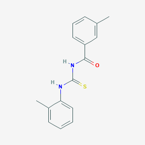 molecular formula C16H16N2OS B313786 3-methyl-N-[(2-methylphenyl)carbamothioyl]benzamide 