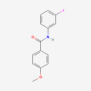 molecular formula C14H12INO2 B3137885 N-(3-碘苯基)-4-甲氧基苯甲酰胺 CAS No. 443895-16-7
