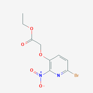 Ethyl (6-bromo-2-nitropyridin-3-yloxy)acetate