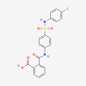 molecular formula C20H15IN2O5S B3137921 2-[[4-[(4-iodophenyl)sulfamoyl]phenyl]carbamoyl]benzoic Acid CAS No. 444147-63-1