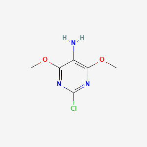 molecular formula C6H8ClN3O2 B3137929 2-chloro-4,6-dimethoxy-5-Pyrimidinamine CAS No. 444151-94-4