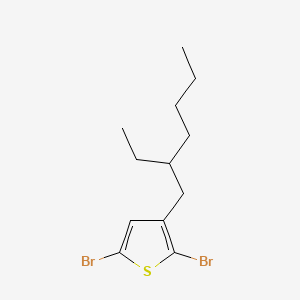 molecular formula C12H18Br2S B3137933 2,5-Dibromo-3-(2-ethylhexyl)thiophene CAS No. 444177-63-3