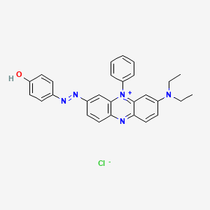 molecular formula C28H26ClN5O B3137935 二嗪黑 CAS No. 4443-99-6