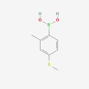 molecular formula C8H11BO2S B3137968 2-Methyl-4-methylthiophenylboronic acid CAS No. 444722-03-6