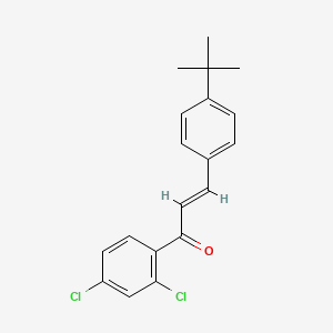 molecular formula C19H18Cl2O B3137983 (2E)-3-(4-tert-Butylphenyl)-1-(2,4-dichlorophenyl)prop-2-en-1-one CAS No. 444808-24-6