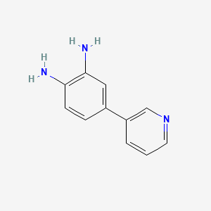 molecular formula C11H11N3 B3138028 1,2-Benzenediamine, 4-(3-pyridinyl)- CAS No. 445012-62-4