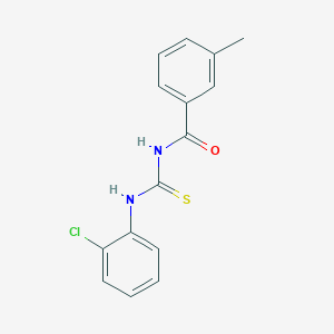 molecular formula C15H13ClN2OS B313804 N-[(2-chlorophenyl)carbamothioyl]-3-methylbenzamide 