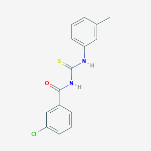 molecular formula C15H13ClN2OS B313805 3-chloro-N-[(3-methylphenyl)carbamothioyl]benzamide 