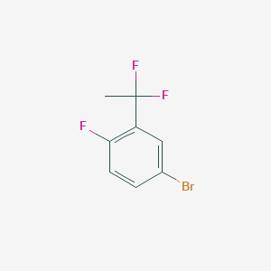 molecular formula C8H6BrF3 B3138056 4-Bromo-2-(1,1-difluoroethyl)-1-fluorobenzene CAS No. 445303-71-9