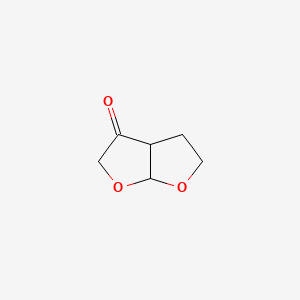 molecular formula C6H8O3 B3138065 四氢呋喃[2,3-b]呋喃-3(2H)-酮 CAS No. 445389-44-6