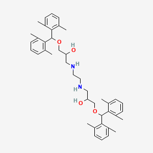 molecular formula C42H56N2O4 B3138073 1,1,14,14-Tetrakis(2,6-dimethylphenyl)-2,13-dioxa-6,9-diazatetradecane-4,11-diol CAS No. 445392-02-9