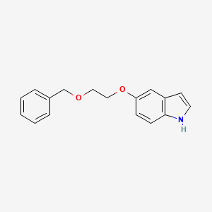 molecular formula C17H17NO2 B3138086 1H-Indole,5-[2-(phenylmethoxy)ethoxy]- CAS No. 445490-65-3