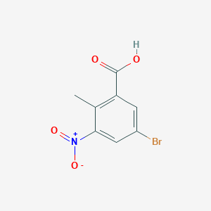 molecular formula C8H6BrNO4 B031381 5-Bromo-2-methyl-3-nitrobenzoic Acid CAS No. 107650-20-4