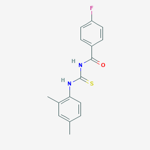 molecular formula C16H15FN2OS B313810 N-(2,4-dimethylphenyl)-N'-[(4-fluorophenyl)carbonyl]thiourea 