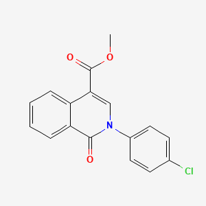 molecular formula C17H12ClNO3 B3138123 2-(4-氯苯基)-1-氧代-1,2-二氢-4-异喹啉甲酸甲酯 CAS No. 446276-02-4