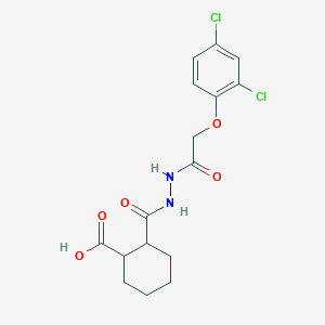 molecular formula C16H18Cl2N2O5 B3138135 2-[[[2-(2,4-dichlorophenoxy)acetyl]amino]carbamoyl]cyclohexane-1-carboxylic Acid CAS No. 446844-48-0