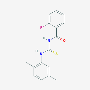 N-[(2,5-dimethylphenyl)carbamothioyl]-2-fluorobenzamide