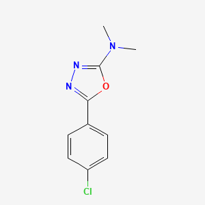 molecular formula C10H10ClN3O B3138141 N-[5-(4-氯苯基)-1,3,4-恶二唑-2-基]-N,N-二甲胺 CAS No. 4469-02-7