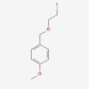 molecular formula C10H13IO2 B3138159 1-[(2-碘乙氧基)甲基]-4-甲氧基苯 CAS No. 447454-25-3