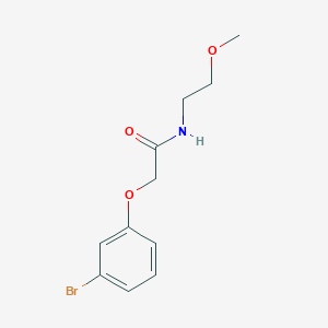 molecular formula C11H14BrNO3 B3138190 2-(3-bromophenoxy)-N-(2-methoxyethyl)acetamide CAS No. 449169-55-5