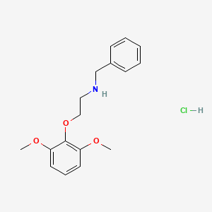 molecular formula C17H22ClNO3 B3138204 N-苄基-2-(2,6-二甲氧基苯氧基)乙胺盐酸盐 CAS No. 449195-33-9