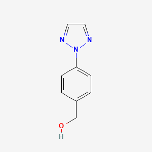molecular formula C9H9N3O B3138206 (4-[1,2,3]Triazol-2-yl-phenyl)-methanol CAS No. 449211-78-3