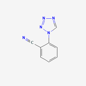 molecular formula C8H5N5 B3138224 2-(1H-Tetrazol-1-YL)benzonitrile CAS No. 449758-25-2