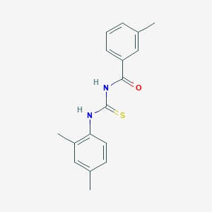 molecular formula C17H18N2OS B313823 N-[(2,4-dimethylphenyl)carbamothioyl]-3-methylbenzamide 