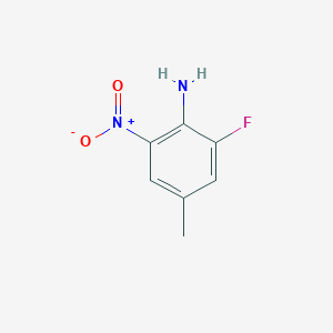 molecular formula C7H7FN2O2 B3138232 2-氟-4-甲基-6-硝基苯胺 CAS No. 449774-77-0