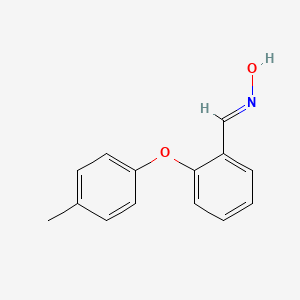 molecular formula C14H13NO2 B3138239 2-(4-Methylphenoxy)benzenecarbaldehyde oxime CAS No. 449778-54-5