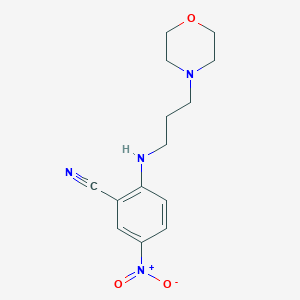 2-[(3-Morpholin-4-ylpropyl)amino]-5-nitrobenzonitrile