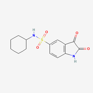 N-Cyclohexyl-2,3-dioxoindoline-5-sulfonamide