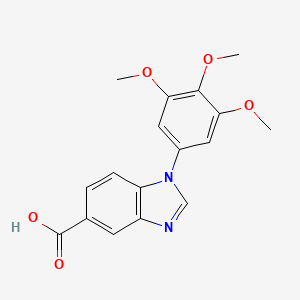 1-(3,4,5-trimethoxyphenyl)-1H-benzimidazole-5-carboxylic acid